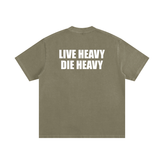 Live Heavy Die Heavy Vintage Washed Unisex T-Shirt - Detroit Heavy